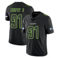 Tuec S.Seahawks #91 Byron Murphy II Player Black Impact Limited Home Game Stitched Jerseys