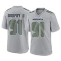 Tuec S.Seahawks #91 Byron Murphy II Player Gray Atmosphere Fashion Home Game Stitched Jerseys
