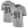 Tuec S.Seahawks #91 Byron Murphy II Player Grey Limited 2025 Rivalries Collection Home Game Stitched Jerseys