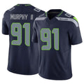 Tuec S.Seahawks #91 Byron Murphy II Player Navy Limited Vapor F.U.S.E. Home Game Stitched Jerseys