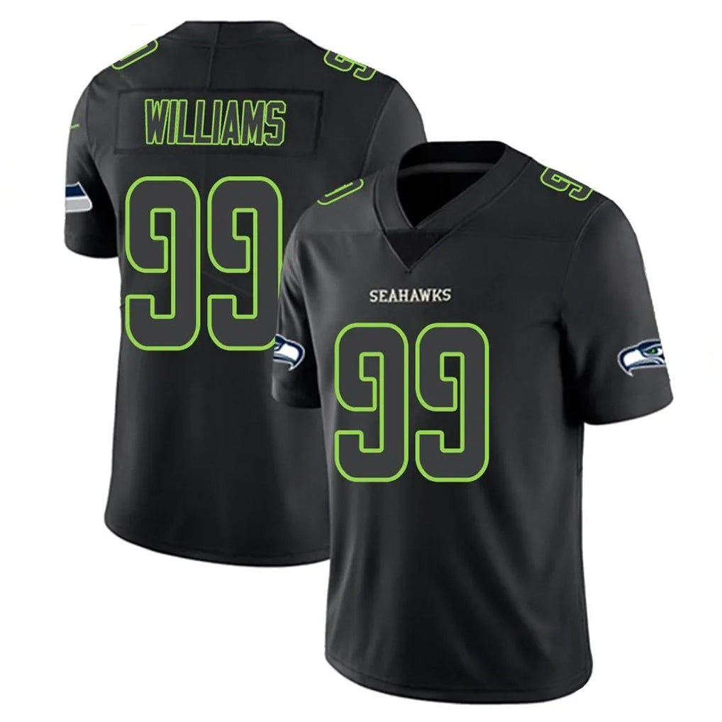Tuec S.Seahawks #99 Leonard Williams Player Black Impact Limited Home Game Stitched Jerseys