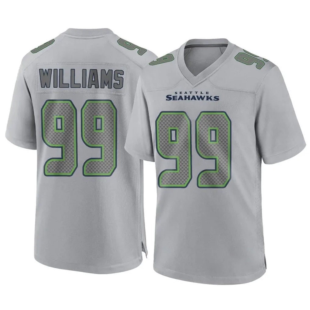 Tuec S.Seahawks #99 Leonard Williams Player Gray Atmosphere Fashion Home Game Stitched Jerseys