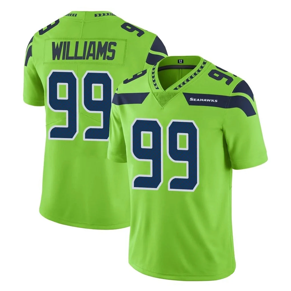 Tuec S.Seahawks #99 Leonard Williams Player Green Limited Color Rush Home Game Stitched Jerseys