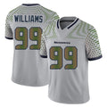 Tuec S.Seahawks #99 Leonard Williams Player Grey Limited 2025 Rivalries Collection Home Game Stitched Jerseys