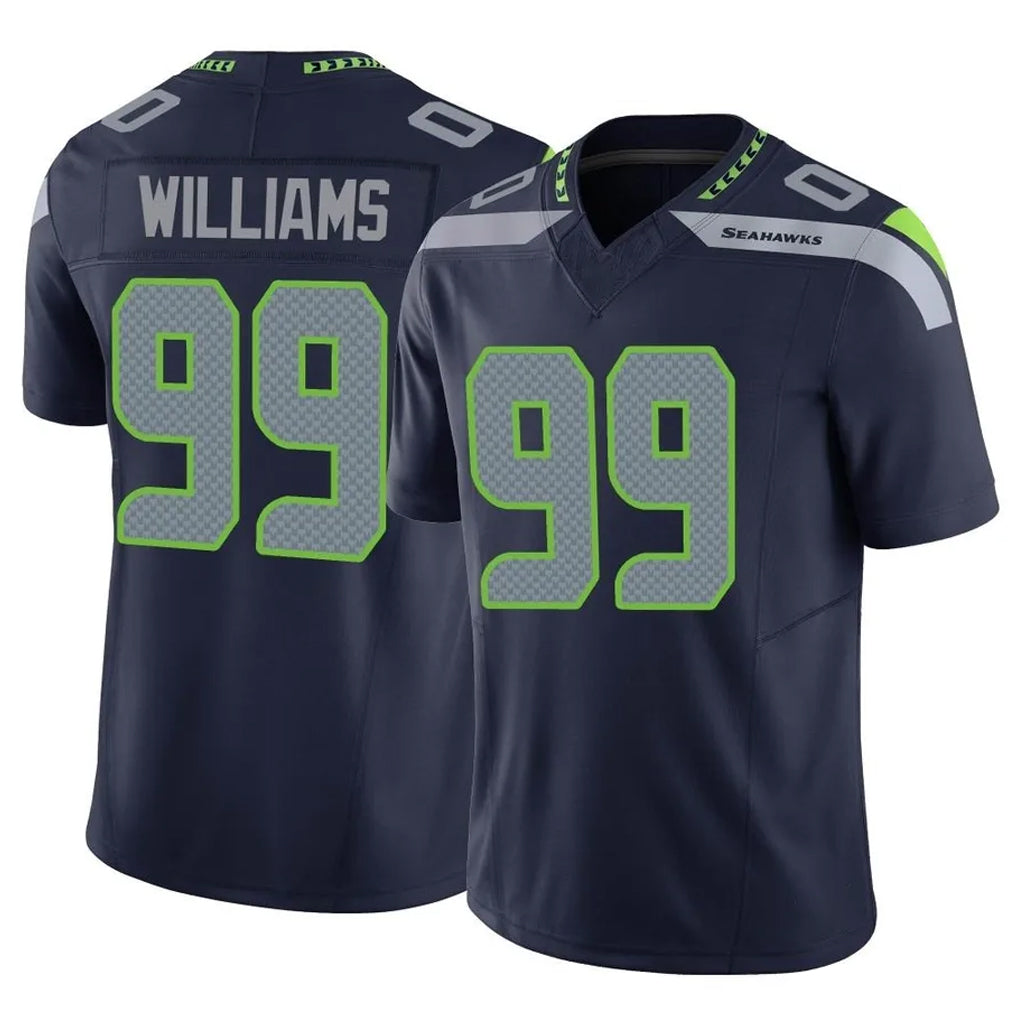 Tuec S.Seahawks #99 Leonard Williams Player Navy Limited Vapor F.U.S.E. Home Game Stitched Jerseys
