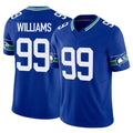 Tuec S.Seahawks #99 Leonard Williams Player Royal Limited Throwback Vapor F.U.S.E. Home Game Stitched Jerseys