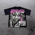 Cheap T-shirt Jerseys Harajuku Letter Graphic T Shirts Y2k Tops Men Women High Street Oversized T Shirt Pro Choice Streetwear Vintage Tee Clothing