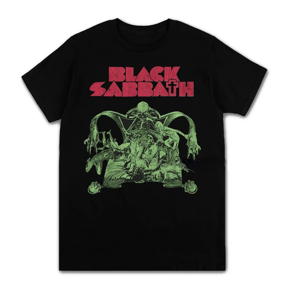 Cheap T-shirt Jerseys Black Metal Rock Band T shirt Men Women Fashion Casual Graphic Short Sleeve Short Sleeve Plus Size T Shirt Unisex 62474