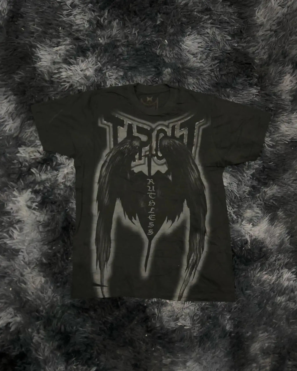 Cheap T-shirt Jerseys Y2K Tapout New men T Shirt Letter Graphic Print Oversized tops Punk Rock Round Neck Tops Harajuku street Hip Hop Pure cotton tee