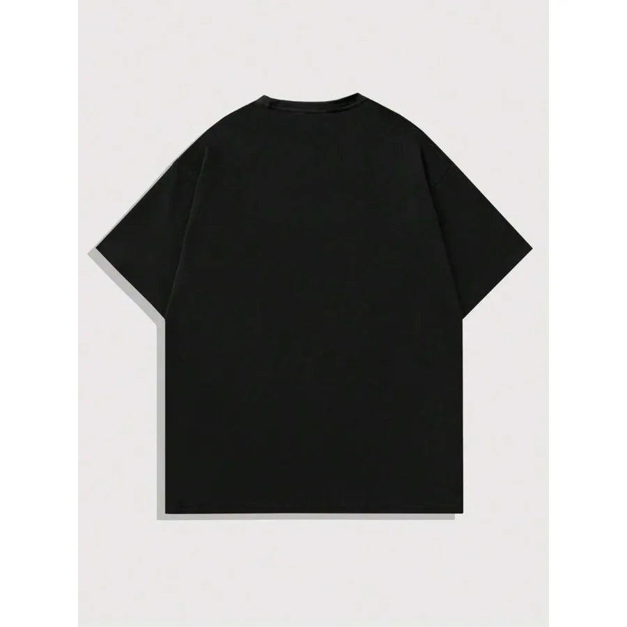 Cheap T-shirt Jerseys【New Arrival】Harajuku Y2K Anime Girl "Everyday is a New Day" Graphic T-Shirt | Grunge Black Cotton Tee