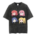 Cheap T-Shirt Jerseys Printed Bocchi Club Music Band Anime Bocchi The Rock Short Sleeved Round Neck Y2k Tshirt Men New in Top & Tees Mens