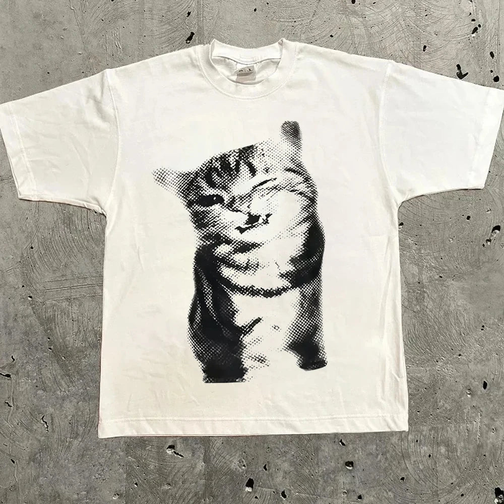 Cheap T-shirt Jerseys Harajuku Letter Graphic T Shirts Y2k Tops High Street Oversized T Shirt Pro Choice Streetwear Vintage Tee Clothing