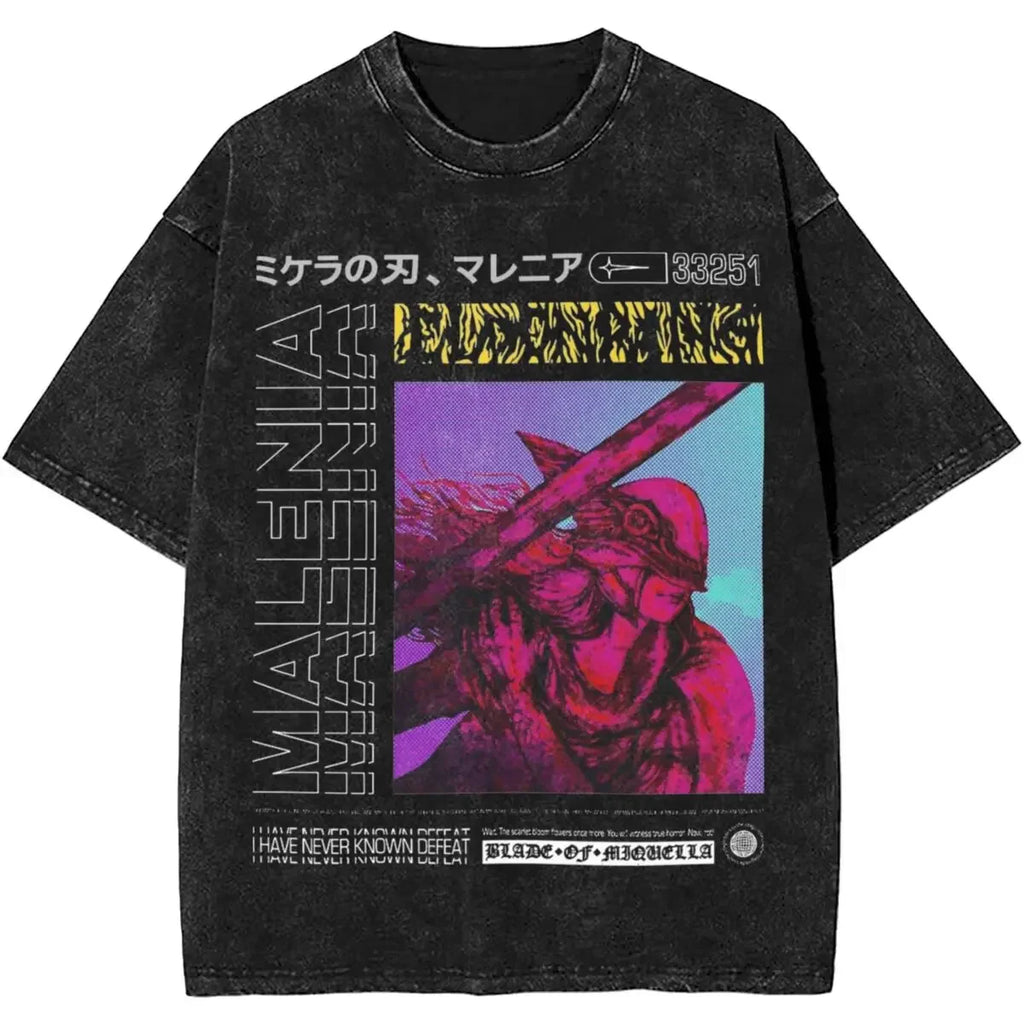 Cheap T-shirt Jerseys Malenia Blade Of Miquella Washed New Arrival Mens Clothes Tee Shirt Homme Graphic T-Shirts Men Tshirt for Men Ropa Hombre 62924