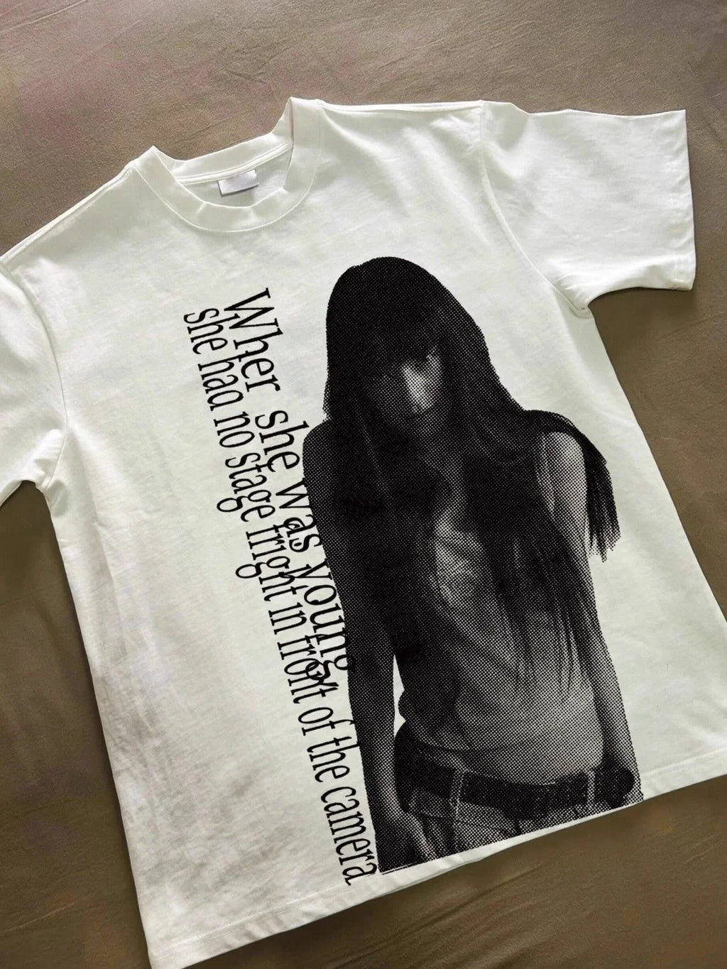 Cheap T-shirt Jerseys 2000s Vintage Casual Girl Print Y2k Women's Tshirts Short Sleeve O-Neck Streetwear Harajuku Gothic Tee Crop Top Men Kid Clothes