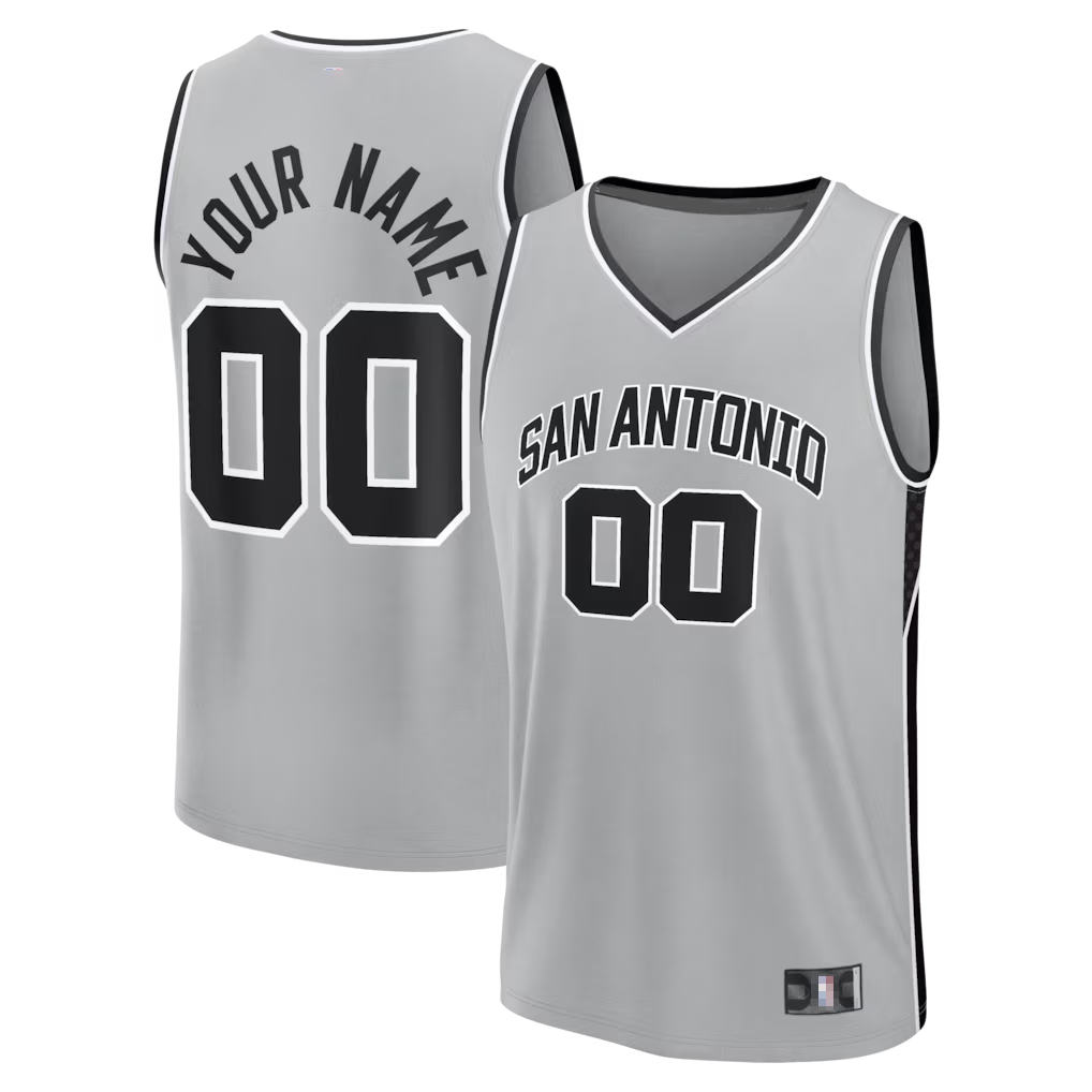tuec SA.Spurs Fanatics Silver Fastbreak Custom Jerseys - Statement Edition