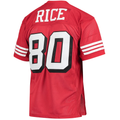Tuec SF.49ers 1994 #80 Jerry Rice Mitchell & Ness Scarlet Authentic Throwback Retired Player Jersey