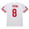 Tuec SF.49ers 1994 #8 Steve Young Mitchell & Ness White Authentic Throwback Retired Player Stitched Puhic Jersey