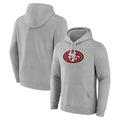 Tuec SF.49ers Gray LOGO Pullover Hoodies Home Game Blank Player Stitched Jerseys