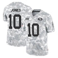 Tuec SF.49ers #10 Mac Jones Player Arctic Camo Limited Salute To Service Home Game Stitched Jerseys