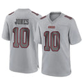 Tuec SF.49ers #10 Mac Jones Player Gray Atmosphere Fashion Home Game Stitched Jerseys