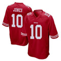 Tuec SF.49ers #10 Mac Jones Player Red Home Game Stitched Jerseys
