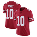 Tuec SF.49ers #10 Mac Jones Player Red Limited Vapor Untouchable Home Game Stitched Jerseys