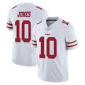 Tuec SF.49ers #10 Mac Jones Player White Limited Vapor Untouchable Home Game Stitched Jerseys