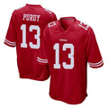 Tuec SF.49ers #13 Brock Purdy Player Red Home Game Stitched Jerseys