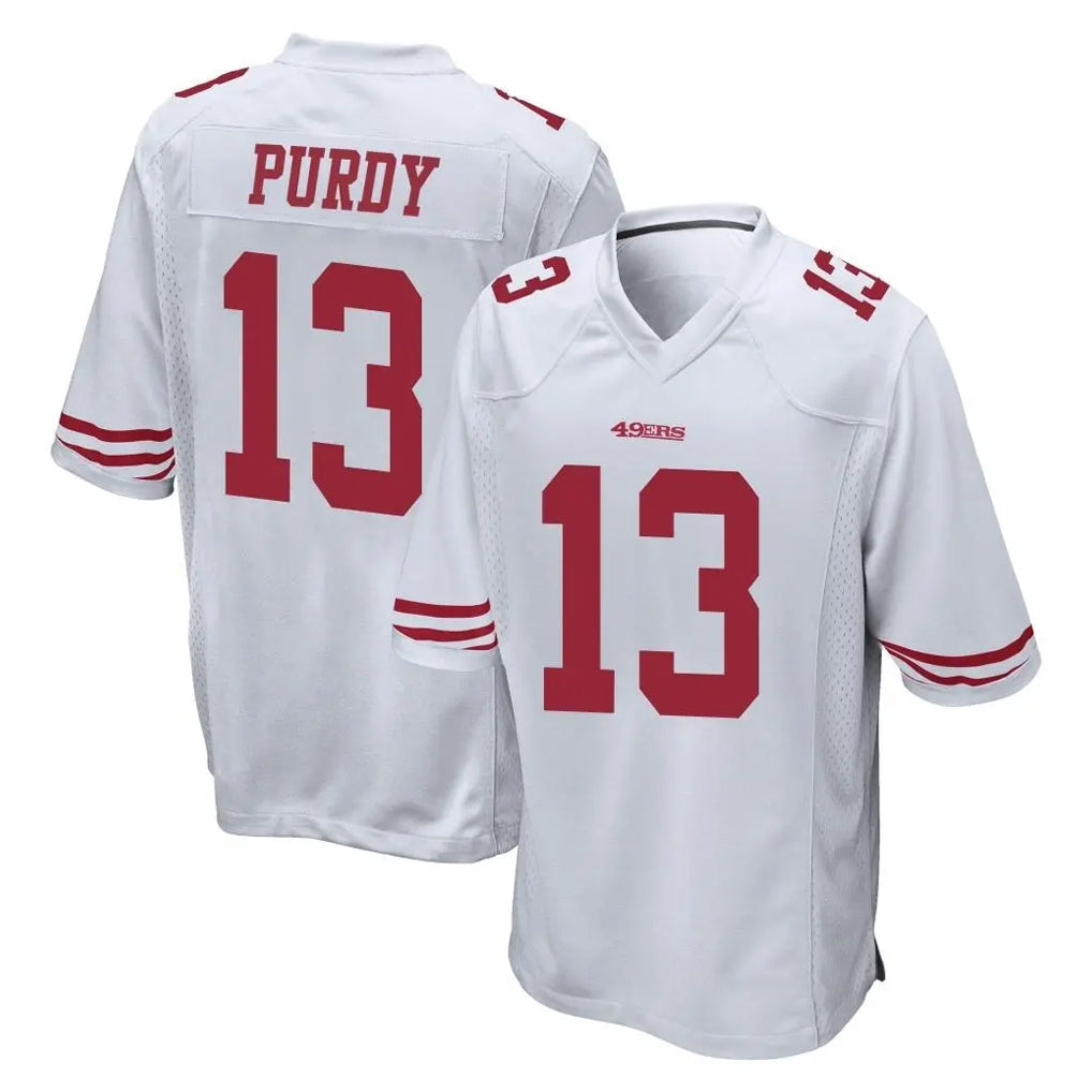 Tuec SF.49ers #13 Brock Purdy Player White Home Game Stitched Jerseys
