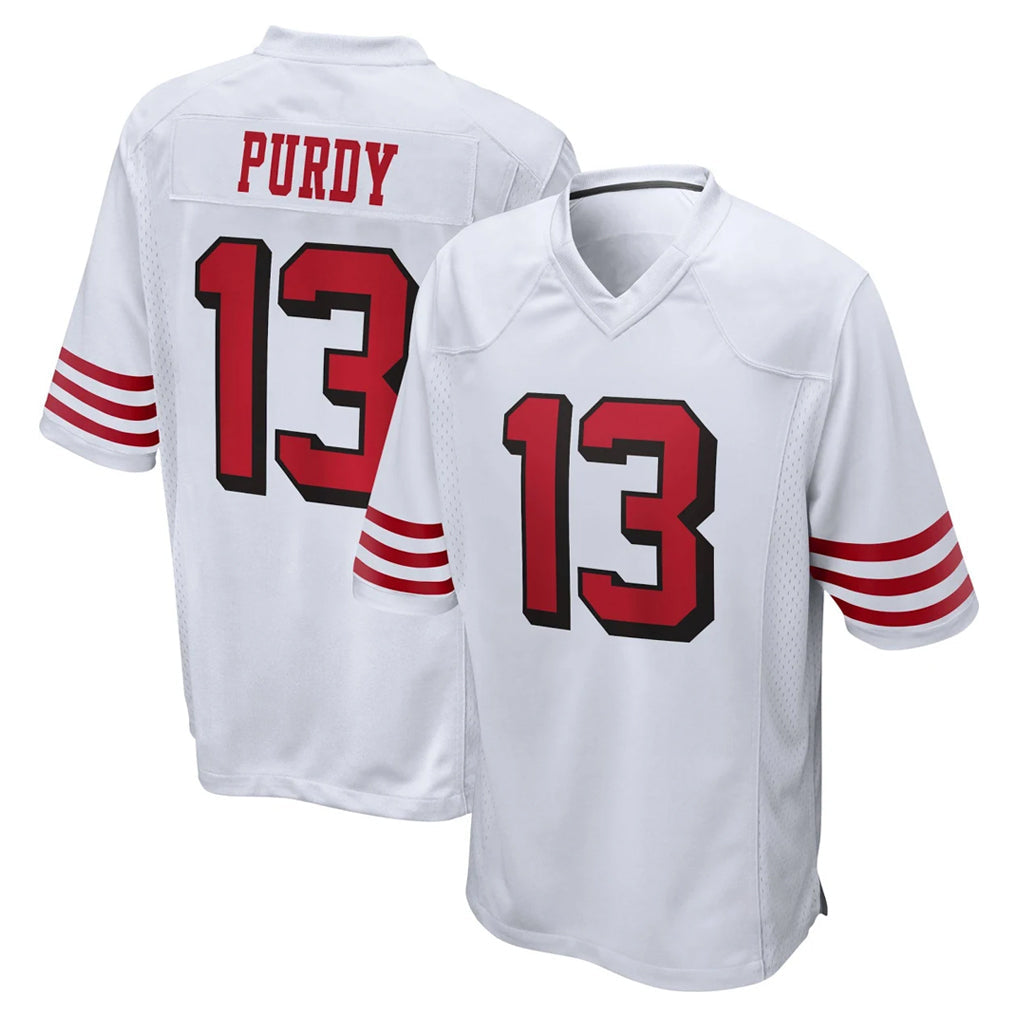 Tuec SF.49ers #13 Brock Purdy Player White Limited Alternate Home Game Stitched Jerseys