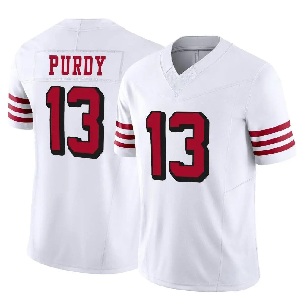 Tuec SF.49ers #13 Brock Purdy Player White Limited Alternate Vapor F.U.S.E. Home Game Stitched Jerseys