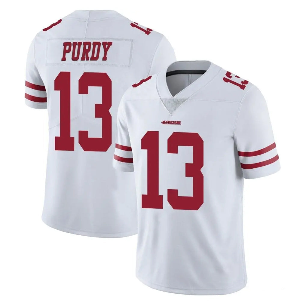 Tuec SF.49ers #13 Brock Purdy Player White Limited Vapor Untouchable Home Game Stitched Jerseys