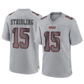 Tuec SF.49ers #15 De'Zhaun Stribling Player Gray Atmosphere Fashion Home Game Stitched Jerseys