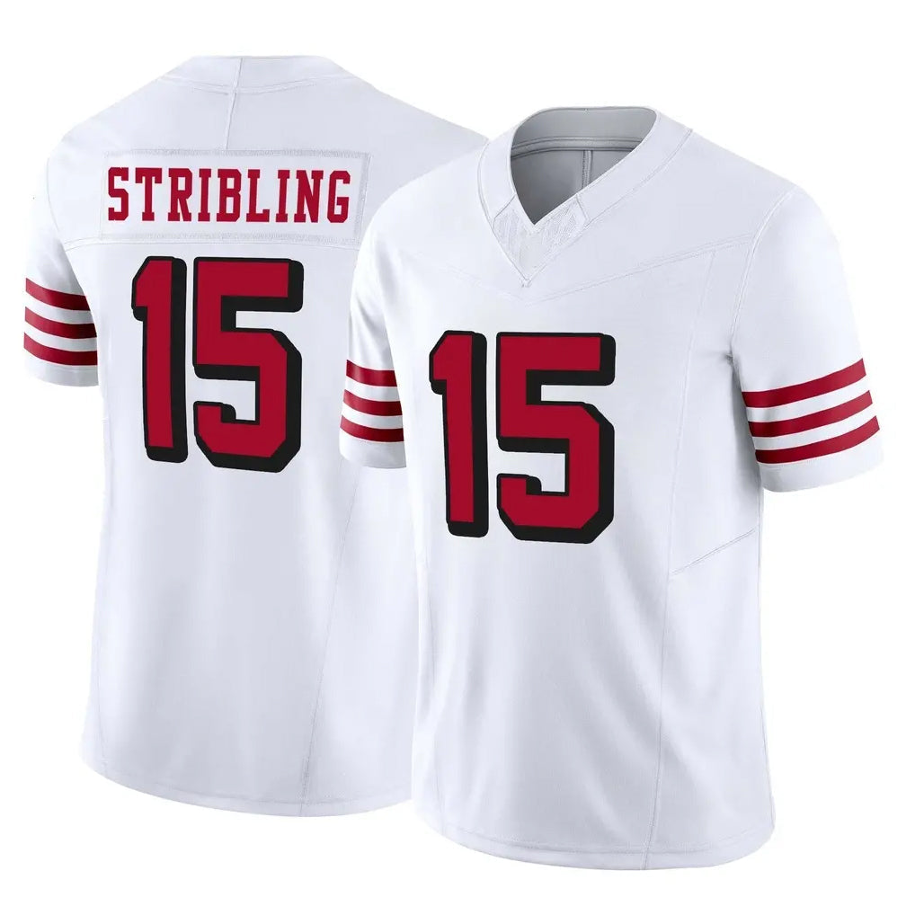 Tuec SF.49ers #15 De'Zhaun Stribling Player White Limited Alternate Vapor F.U.S.E. Home Game Stitched Jerseys