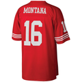 Tuec SF.49ers #16 Joe Montana Mitchell & Ness Scarlet Big & Tall 1990 Retired Player Replica Jersey