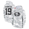 Tuec SF.49ers #19 Deebo Samuel Sr. Player Arctic Camo Limited Salute to Service Pullover Hoodies Game Stitched Jerseys