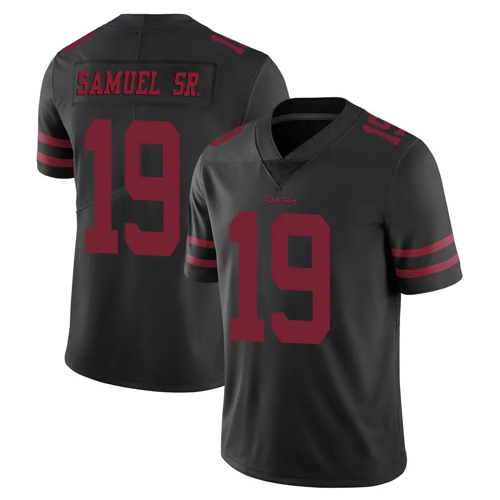 Tuec SF.49ers #19 Deebo Samuel Sr. Player Black Alternate Limited Vapor Untouchable Home Game Stitched Jerseys
