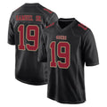 Tuec SF.49ers #19 Deebo Samuel Sr. Player Black Fashion Home Game Stitched Jerseys
