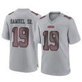 Tuec SF.49ers #19 Deebo Samuel Sr. Player Gray Atmosphere Fashion Home Game Stitched Jerseys