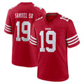 Tuec SF.49ers #19 Deebo Samuel Sr. Player Red Game Home Stitched Jerseys