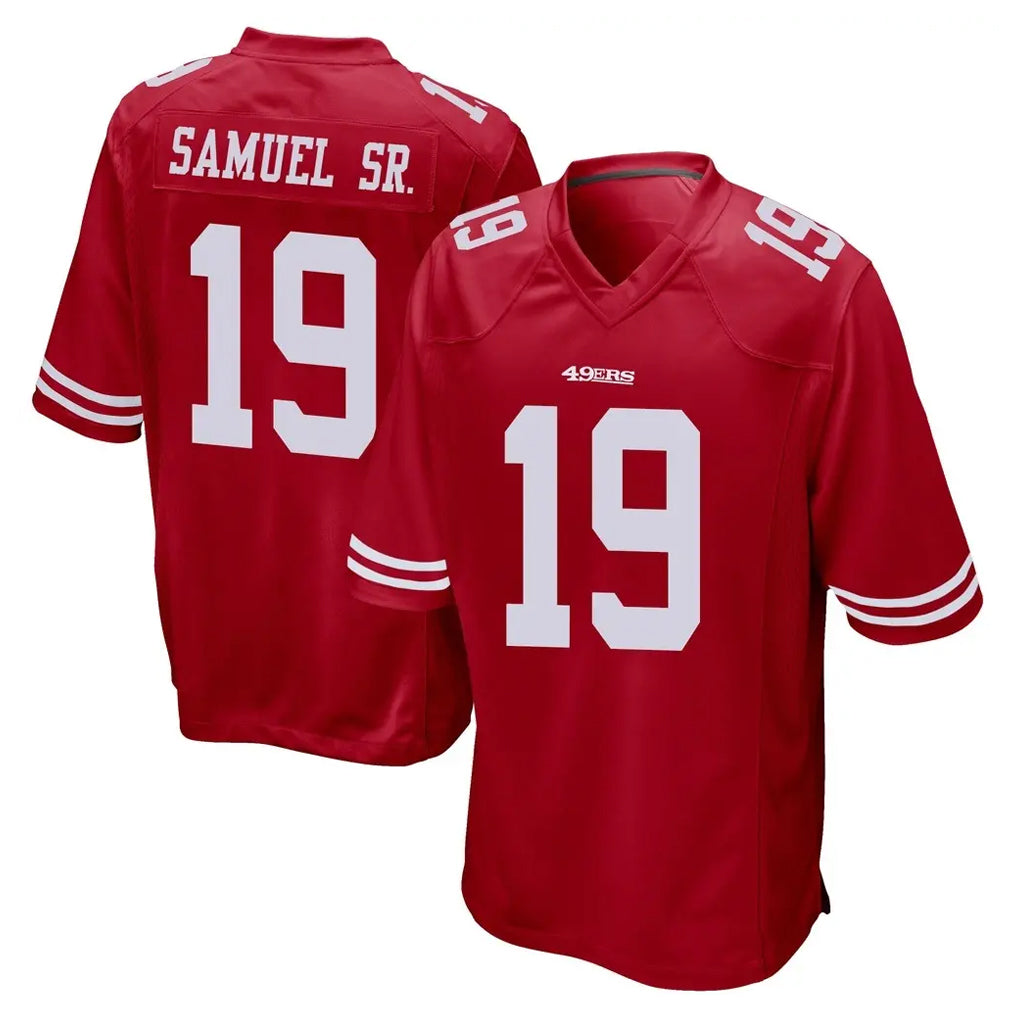 Tuec SF.49ers #19 Deebo Samuel Sr. Player Red Home Game Stitched Jerseys
