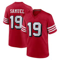 Tuec SF.49ers #19 Deebo Samuel Sr. Player Red Limited Alternate Home Game Stitched Jerseys