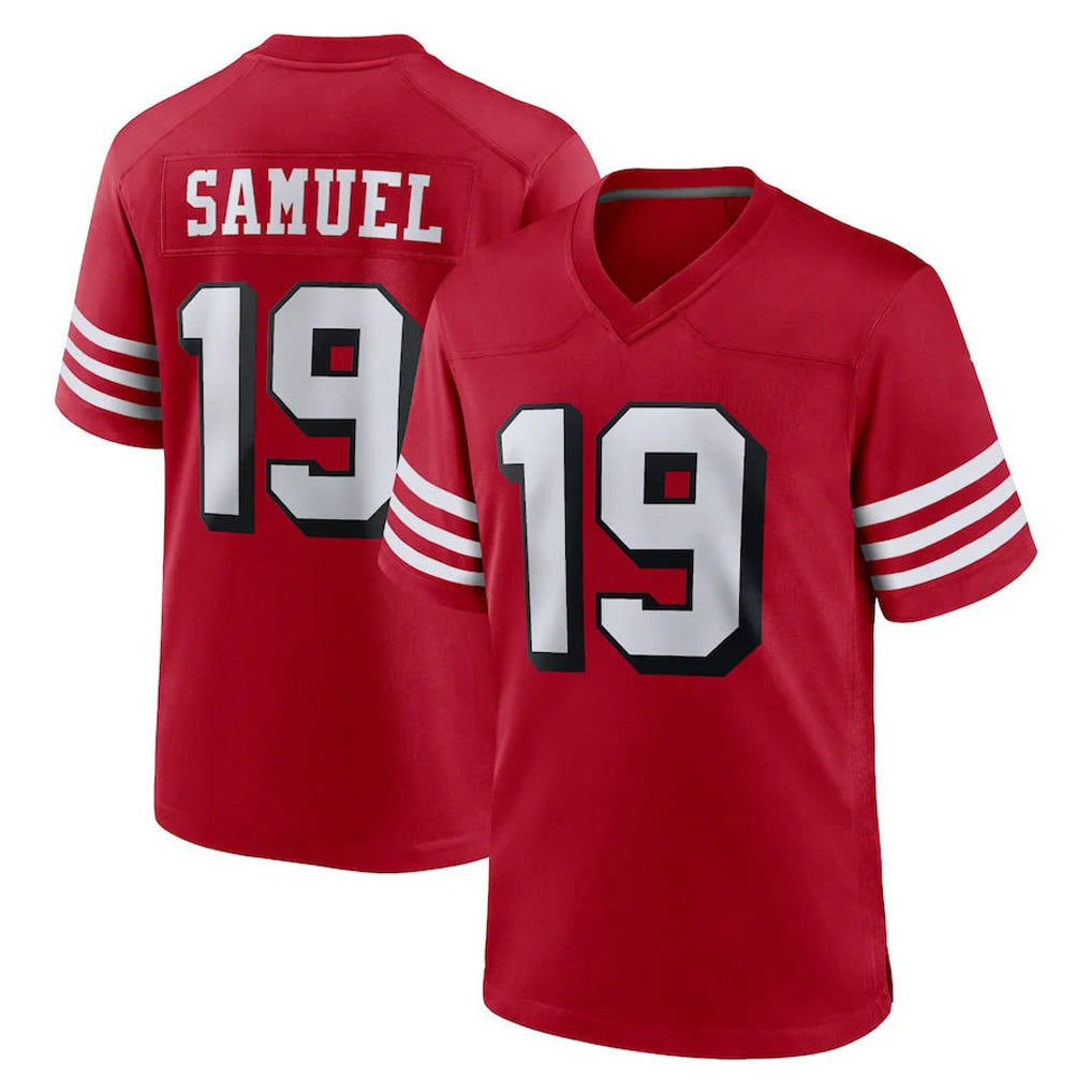 Tuec SF.49ers #19 Deebo Samuel Sr. Player Red Limited Alternate Home Game Stitched Jerseys