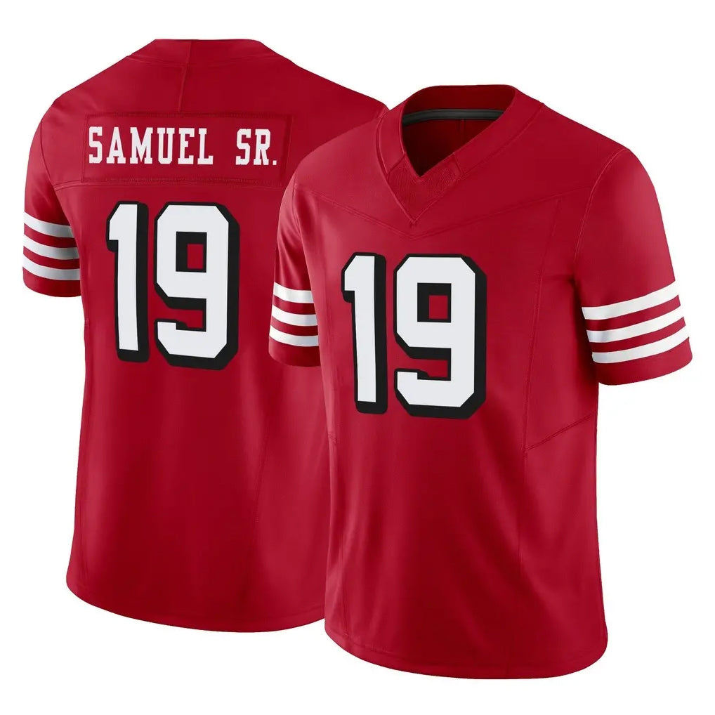Tuec SF.49ers #19 Deebo Samuel Sr. Player Red Limited Alternate Vapor F.U.S.E. Home Game Stitched Jerseys