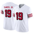 Tuec SF.49ers #19 Deebo Samuel Sr. Player White Limited Alternate Vapor F.U.S.E. Home Game Stitched Jerseys