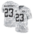 Tuec SF.49ers #23 Christian McCaffrey Player Arctic Camo Limited Salute To Service Home Game Stitched Jerseys