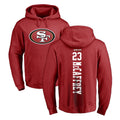 Tuec SF.49ers #23 Christian McCaffrey Player Red LOGO Pullover Hoodies Home Game Stitched Jerseys