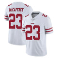 Tuec SF.49ers #23 Christian McCaffrey Player White Limited Vapor Untouchable Home Game Stitched Jerseys