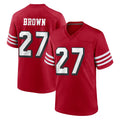 Tuec SF.49ers #27 Ji'Ayir Brown Player Red Limited Alternate Home Game Stitched Jerseys