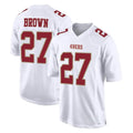 Tuec SF.49ers #27 Ji'Ayir Brown Player White Fashion Home Game Stitched Jerseys